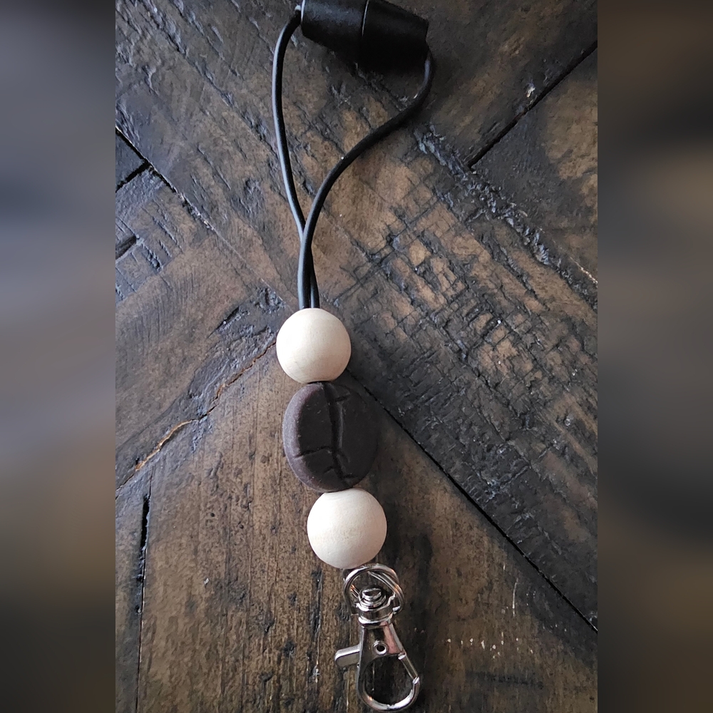 Cream And Coffee Bean ✨ Handmade Freshie Hanger
